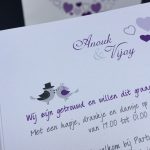 Trouwkaart Anouk & Vijay