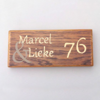 Cadeau naambord_Marcel & Lieke_Studio Spuk Cadeau naambord_Marcel & Lieke_Studio Spuk