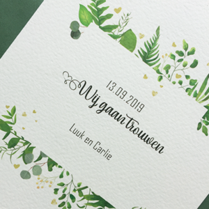 Trouwkaart Luuk & Carlie_Studio Spuk