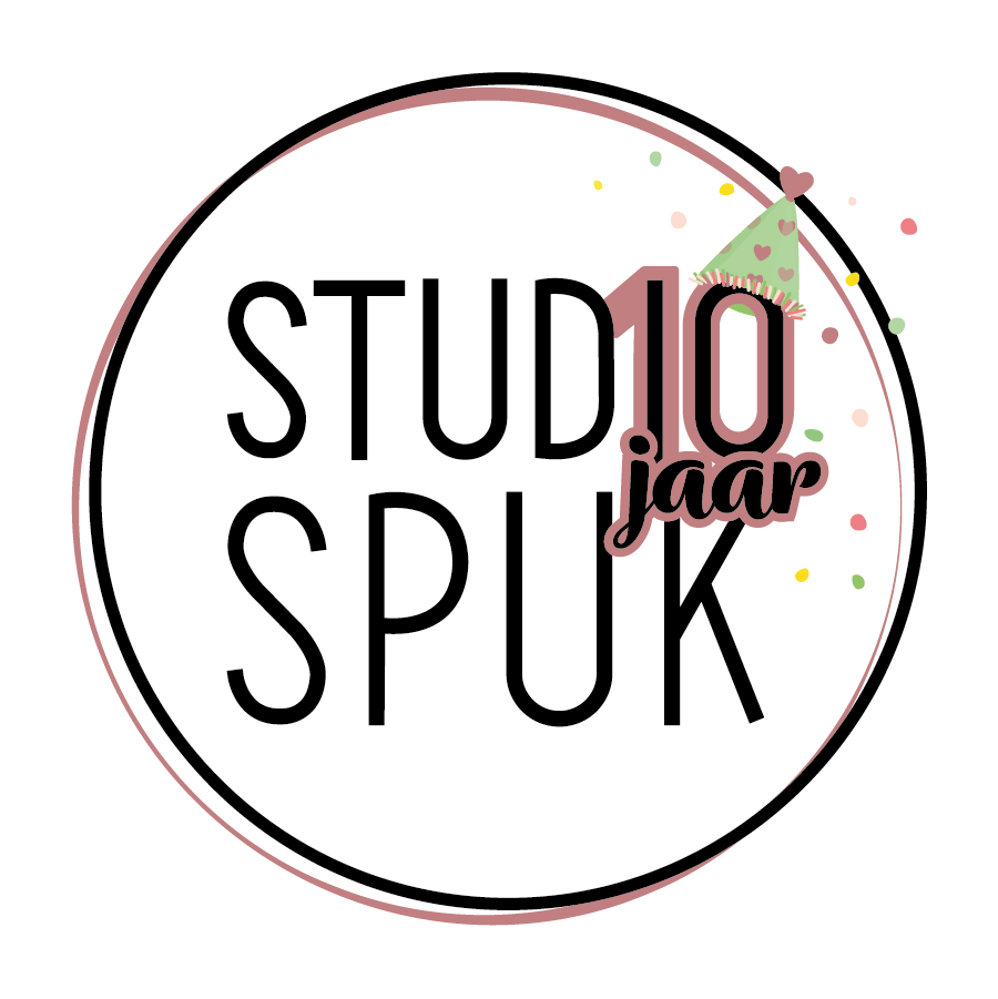 Jubileum logo studio spuk 10 jaar ontwerp