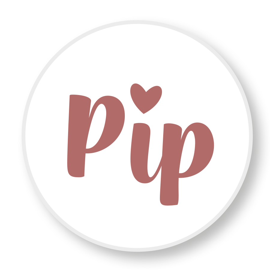 Sluitstickers sluitzegel hartje naam roze Pip